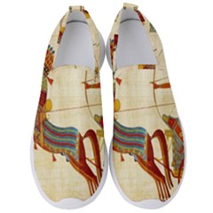 Egyptian Tutunkhamun Pharaoh Design Men s Slip On Sneakers by Celenk