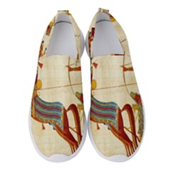 Egyptian Tutunkhamun Pharaoh Design Women s Slip On Sneakers by Celenk