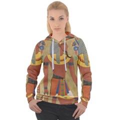 Egyptian Tutunkhamun Pharaoh Design Women s Overhead Hoodie