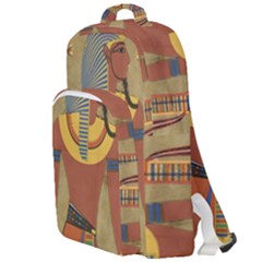 Egyptian Tutunkhamun Pharaoh Design Double Compartment Backpack by Celenk