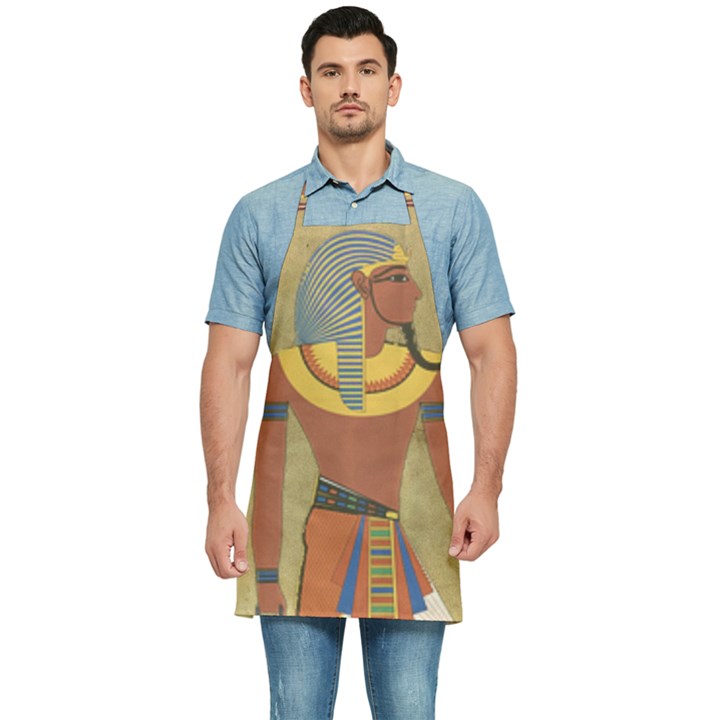 Egyptian Tutunkhamun Pharaoh Design Kitchen Apron