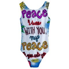 Christian Christianity Religion Kids  Cut-out Back One Piece Swimsuit by Celenk