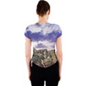 Mountain Snow Landscape Winter Crew Neck Crop Top View2