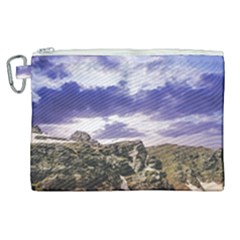 Mountain Snow Landscape Winter Canvas Cosmetic Bag (xl) by Celenk