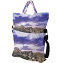 Mountain Snow Landscape Winter Fold Over Handle Tote Bag View2