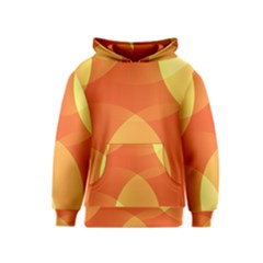 Abstract Orange Yellow Red Color Kids  Pullover Hoodie by Celenk