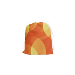 Abstract Orange Yellow Red Color Drawstring Pouch (xs) by Celenk