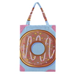 Dessert Food Donut Sweet Decor Chocolate Bread Classic Tote Bag by Uceng