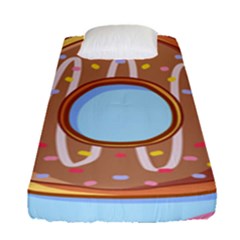 Dessert Food Donut Sweet Decor Chocolate Bread Fitted Sheet (single Size)
