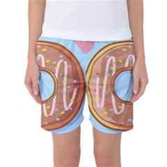 Dessert Food Donut Sweet Decor Chocolate Bread Women s Basketball Shorts