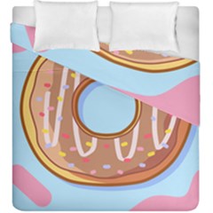 Dessert Food Donut Sweet Decor Chocolate Bread Duvet Cover Double Side (king Size) by Uceng