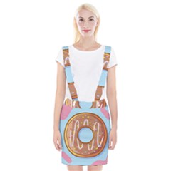 Dessert Food Donut Sweet Decor Chocolate Bread Braces Suspender Skirt by Uceng