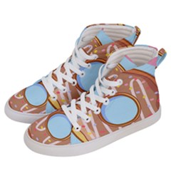 Dessert Food Donut Sweet Decor Chocolate Bread Men s Hi-top Skate Sneakers