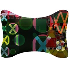 Abstract Color Texture Creative Seat Head Rest Cushion by Uceng
