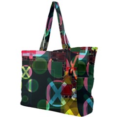 Abstract Color Texture Creative Simple Shoulder Bag