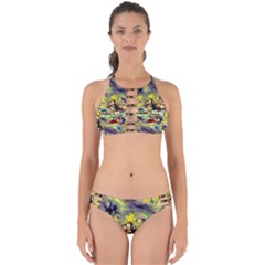 Abstract Arts Psychedelic Art Experimental Perfectly Cut Out Bikini Set by Uceng