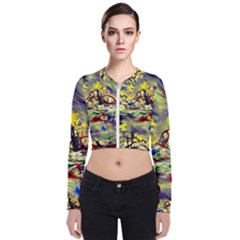 Abstract Arts Psychedelic Art Experimental Long Sleeve Zip Up Bomber Jacket