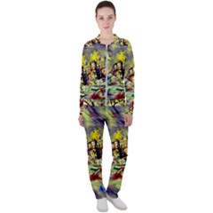 Abstract Arts Psychedelic Art Experimental Casual Jacket And Pants Set