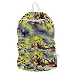 Abstract Arts Psychedelic Art Experimental Foldable Lightweight Backpack by Uceng