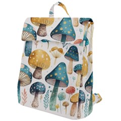 Mushroom Forest Fantasy Flower Nature Flap Top Backpack by Uceng