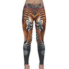 Tiger Animal Feline Predator Portrait Carnivorous Classic Yoga Leggings