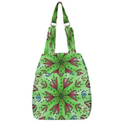 Flower Mandala Art Drawing Spring Background Center Zip Backpack by Uceng