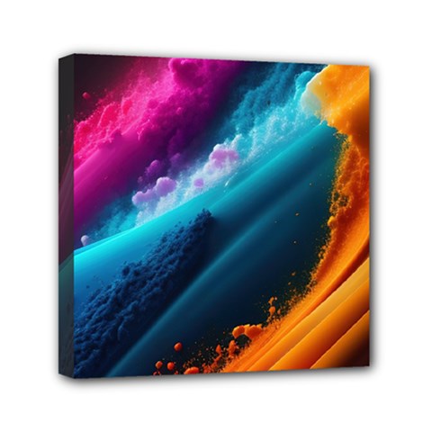Abstract Art Artwork Mini Canvas 6  X 6  (stretched) by Uceng