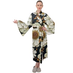 Fantasy People Mysticism Composing Fairytale Art Maxi Velvet Kimono