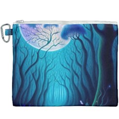 Blue Forrest Jungle,tree Trees Nature Landscape Canvas Cosmetic Bag (xxxl) by Uceng