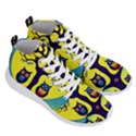 Owl Animal Cartoon Drawing Tree Nature Landscape Men s Lightweight High Top Sneakers View3