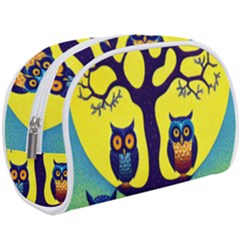 Owl Animal Cartoon Drawing Tree Nature Landscape Make Up Case (Large)