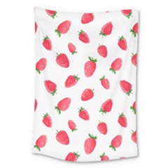 Strawberry Large Tapestry by SychEva