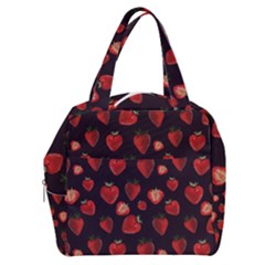 Watercolor Strawberry Boxy Hand Bag by SychEva