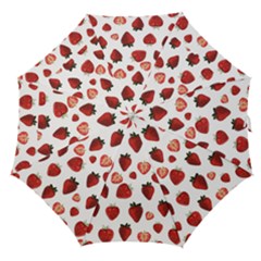 Strawberry Watercolor Straight Umbrellas by SychEva