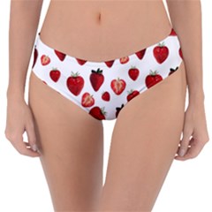 Strawberry Watercolor Reversible Classic Bikini Bottoms by SychEva