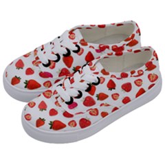 Strawberries Kids  Classic Low Top Sneakers by SychEva