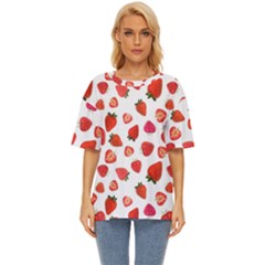 Strawberries Oversized Basic Tee by SychEva