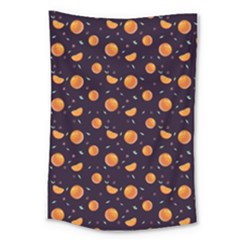 Oranges Large Tapestry by SychEva