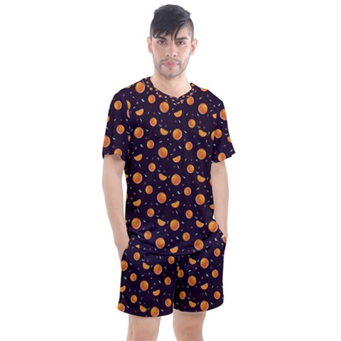 Oranges Men s Mesh Tee And Shorts Set by SychEva