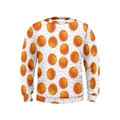 Orange Kids  Sweatshirt by SychEva