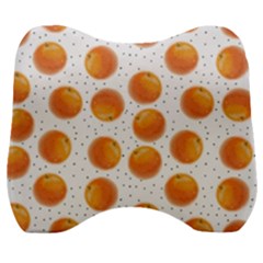 Orange Velour Head Support Cushion by SychEva