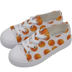 Orange Kids  Low Top Canvas Sneakers by SychEva