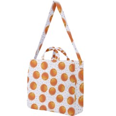 Orange Square Shoulder Tote Bag by SychEva