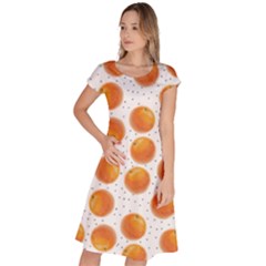 Orange Classic Short Sleeve Dress by SychEva
