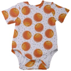 Orange Baby Short Sleeve Bodysuit by SychEva