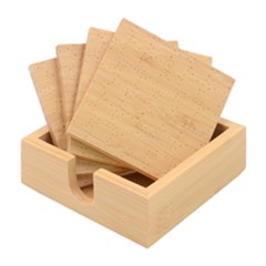 Orange Bamboo Coaster Set