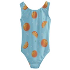 Oranges Pattern Kids  Cut-out Back One Piece Swimsuit by SychEva