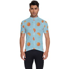 Oranges Pattern Men s Short Sleeve Cycling Jersey by SychEva