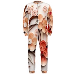 Sakura Flowers Flower Pink Blossom Spring Onepiece Jumpsuit (men) by Jancukart