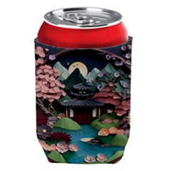 Japanese Garden Flowers Landscape Can Holder